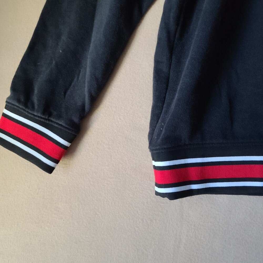 Ultra Game NBA Chicago Bulls Fleece Crewneck Sweatshirt UNISEX L Black LS NWOT - Picture 4 of 7